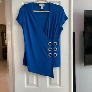 Joseph Ribkoff fantastic royal blue top Size 14. New Without Tag. Stunniing Blue